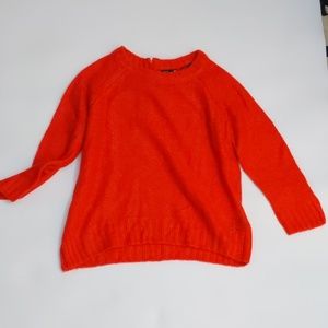 H&M orange - red mohair sweater small